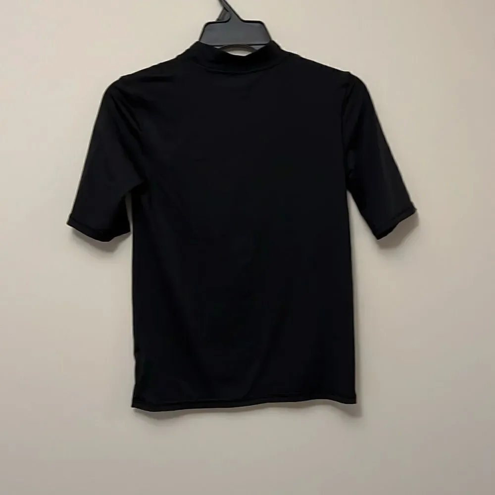 Cat & Jack youth boys size large(12/14) black Lunch swim shirt.